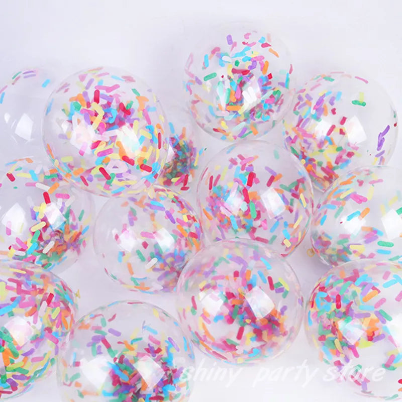 10/20pcs 12inch Confetti Balloons Mixed Color