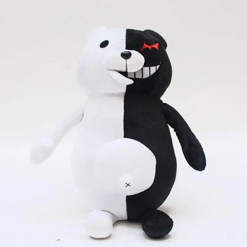 black & White Bear Plush Toy Soft Stuffed Animal