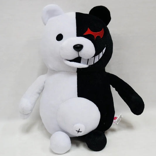 black & White Bear Plush Toy Soft Stuffed Animal