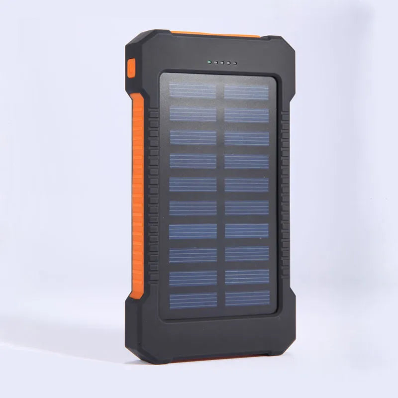 Solar Power Bank 10000mAh External Battery Fast Charging waterproof