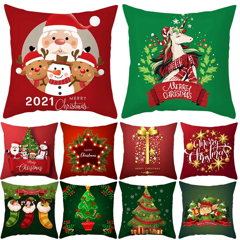 Christmas Cushion Cover Merry Christmas Decorations for Home