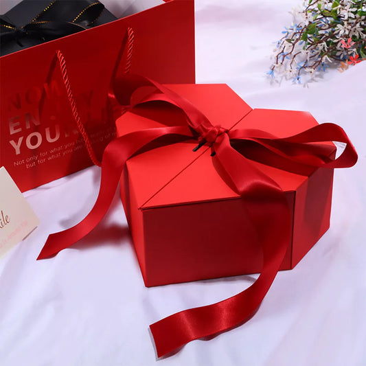 Black Red Heart Shaped Gifts Box