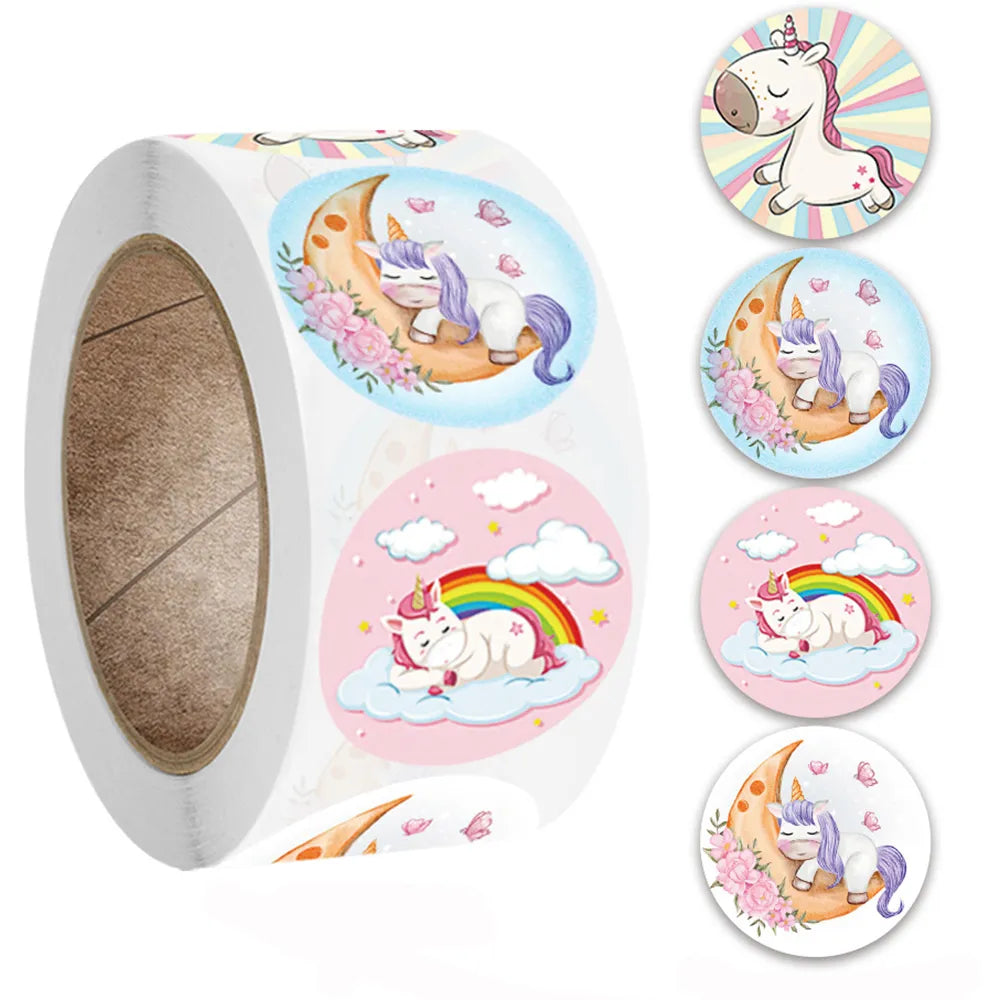 Cartoon Unicorn Sticker 100-500pcs