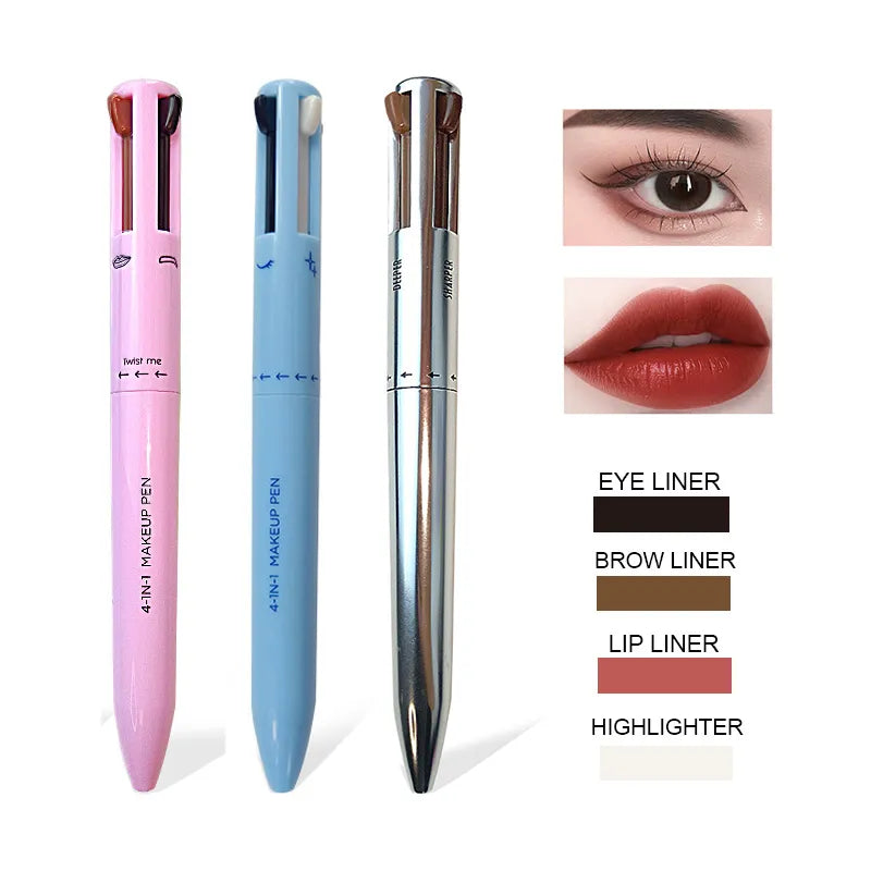 4 In 1 Makeup Pen Eyebrow Pencil Waterproof