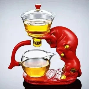 Creative Deer Glass Teapot Heat-resistant
