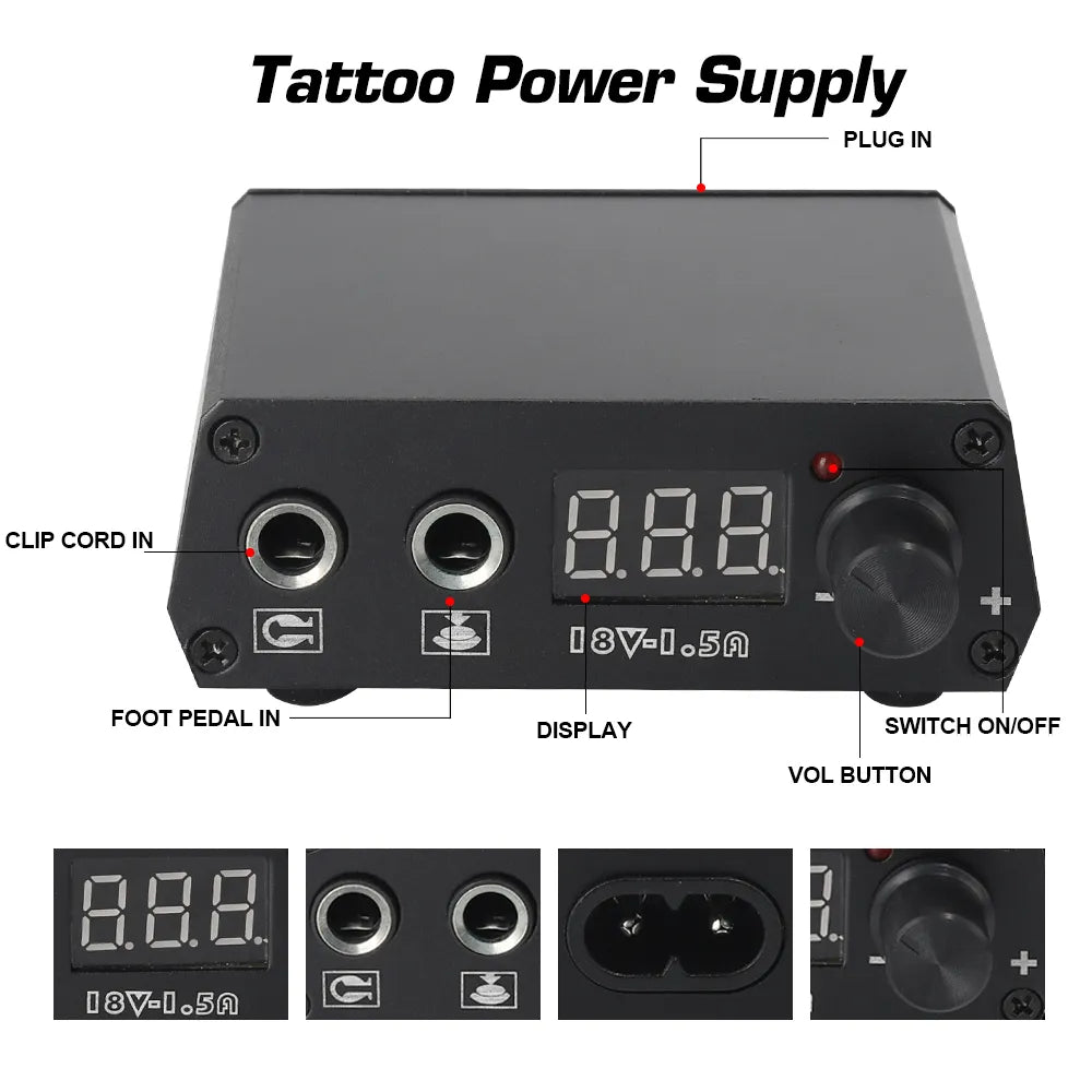 Complete Rotary Tattoo Machine Kit