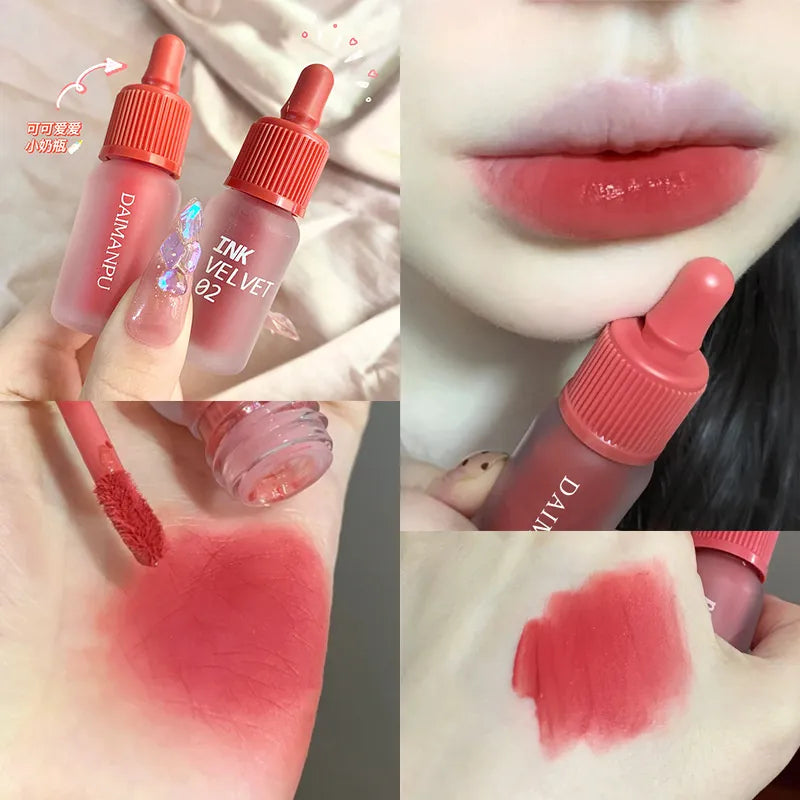 6 Colors Ink Velvet Matte Dyeing Lip Gloss Waterproof