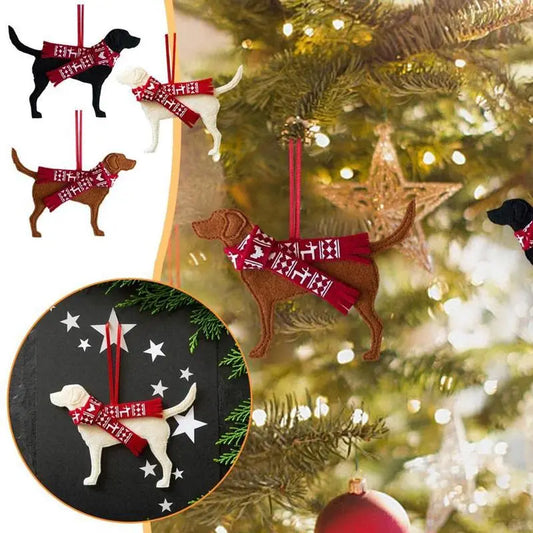Christmas Tree Dog Ornaments Labrador Dog Pendant Christmas