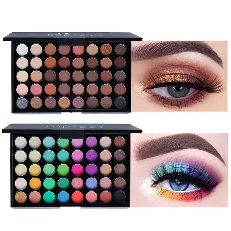 40 Colors Eye Shadow Plate Makeup Pigment Matte Luminous