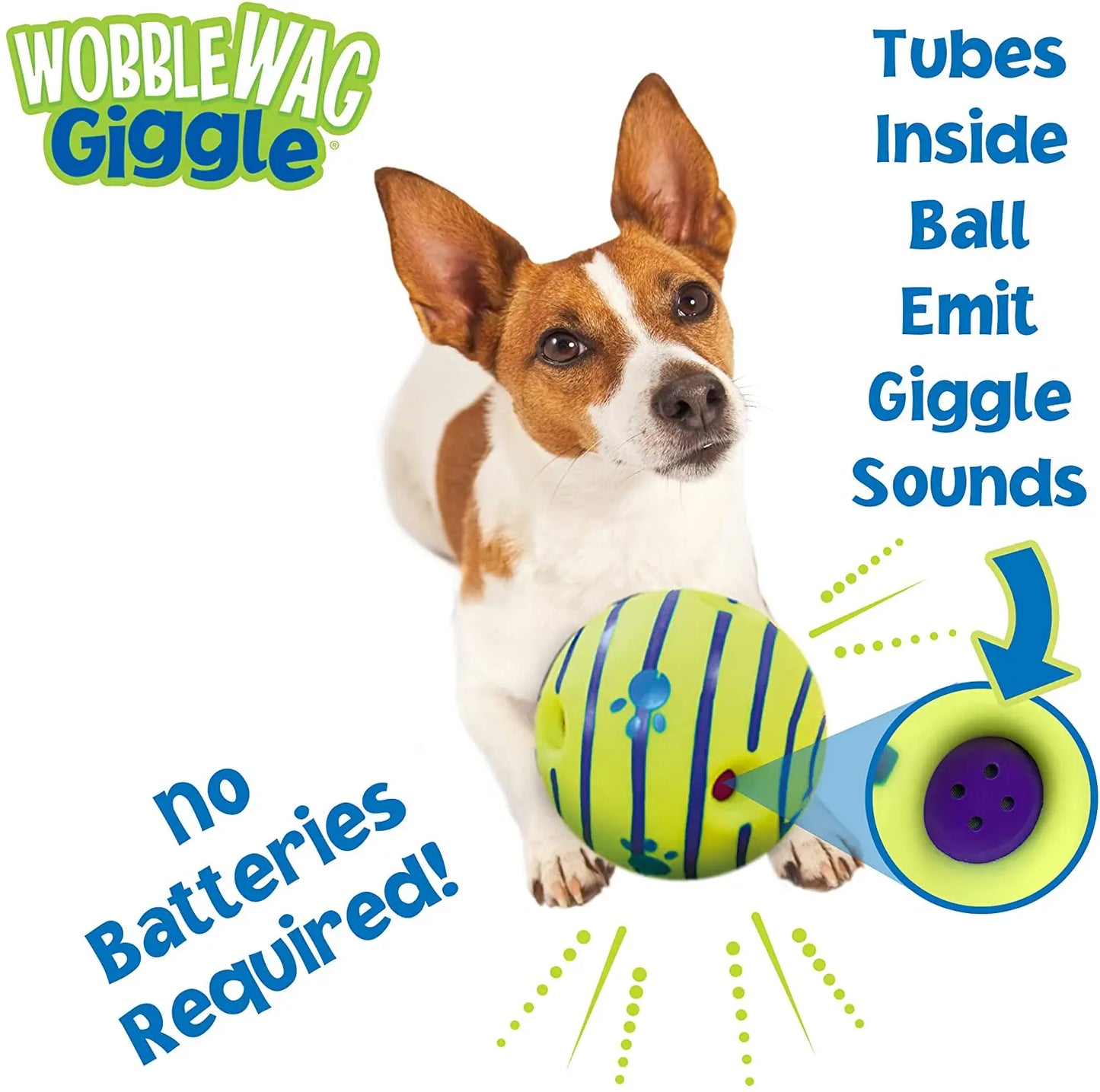 Wobble Wag Giggle Glow Ball dog