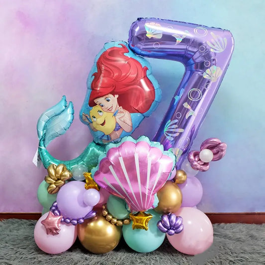 26Pcs/Set Disney Theme Princess Little Mermaid