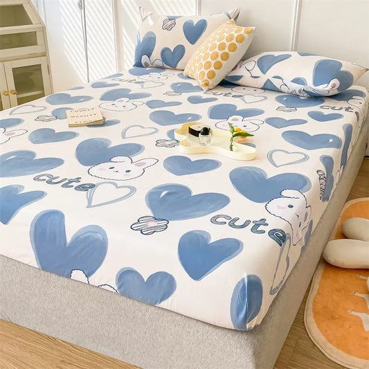 Double Bed Set Single Linen Love Sheets